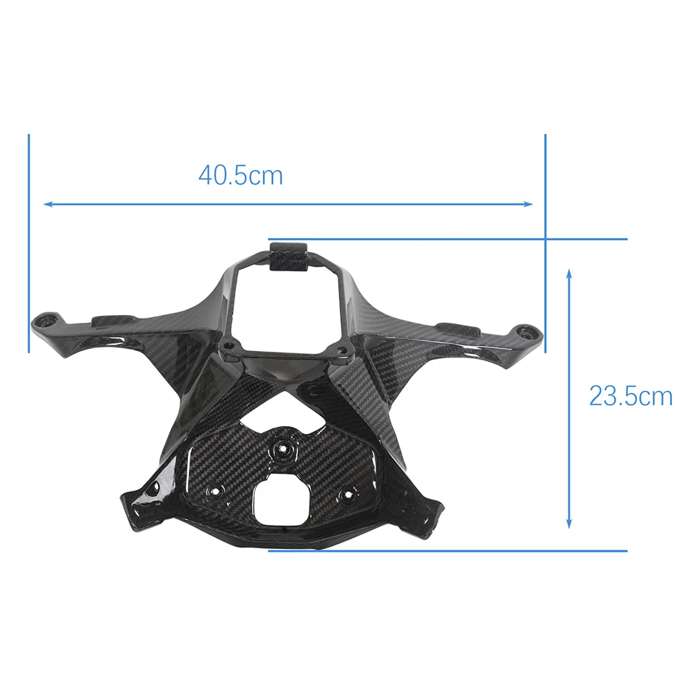 MOTO4U For Ducati 1199 1299 Panigale 100% Carbon Fiber Front Lamp Bracket Motorcycle Upper Bracket Headlight Holder Cowling