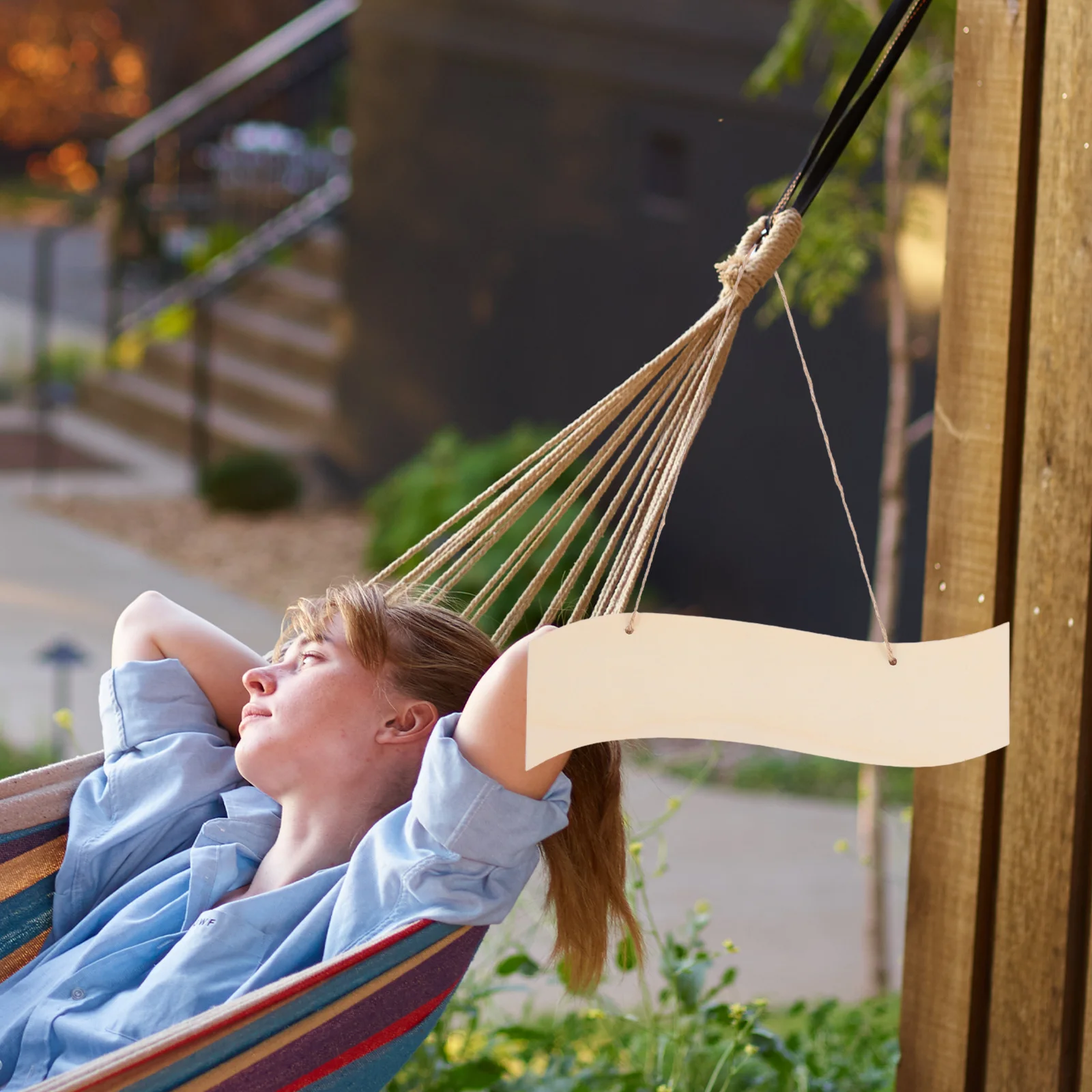 

10Pcs Wood Hanging Sign Blank Rustic Decorative Plaques Easy Hang DIY Crafts Painting Writing Home Wall Decor Blank Wood Signs