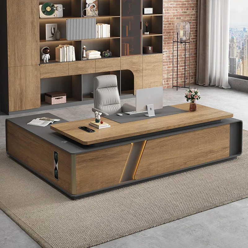 Xinsenfei Double Cabinet Office Furniture Modern Simple Manager President Desk