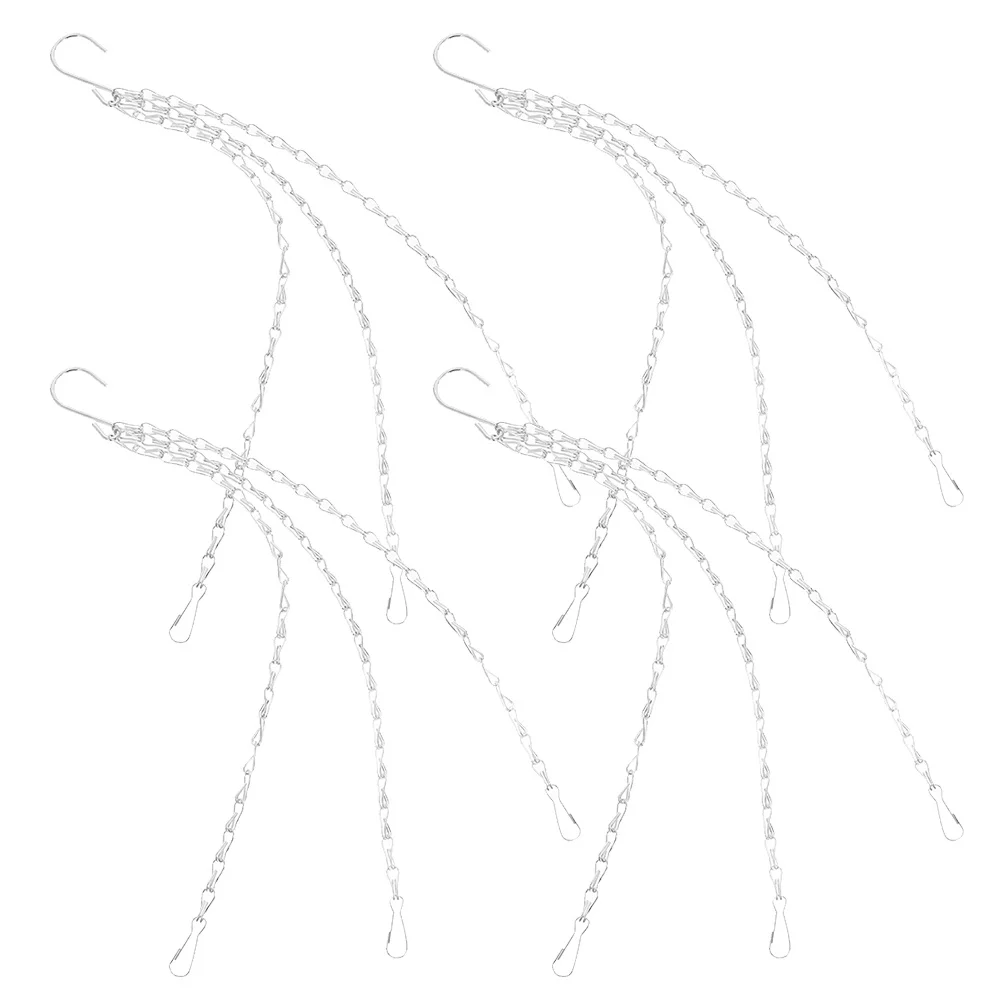 4 шт. элегантная белая подвесная цепочка для растений
