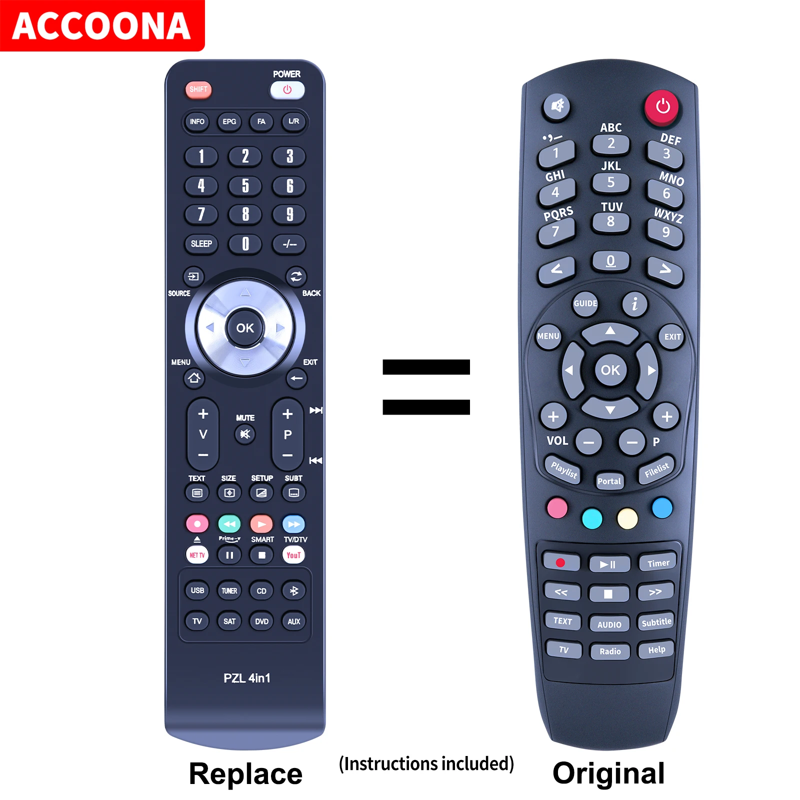 

Remote control for XTREND Et4000 Et5000 Et6000 HD tv