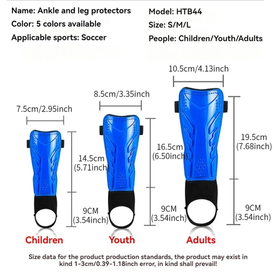 Loogdeel Soccer Shin Guards Kids Youth Leg Protective Soccer Equipment Boys Girls Adults Soccer Shin Guards Calf Protect Board