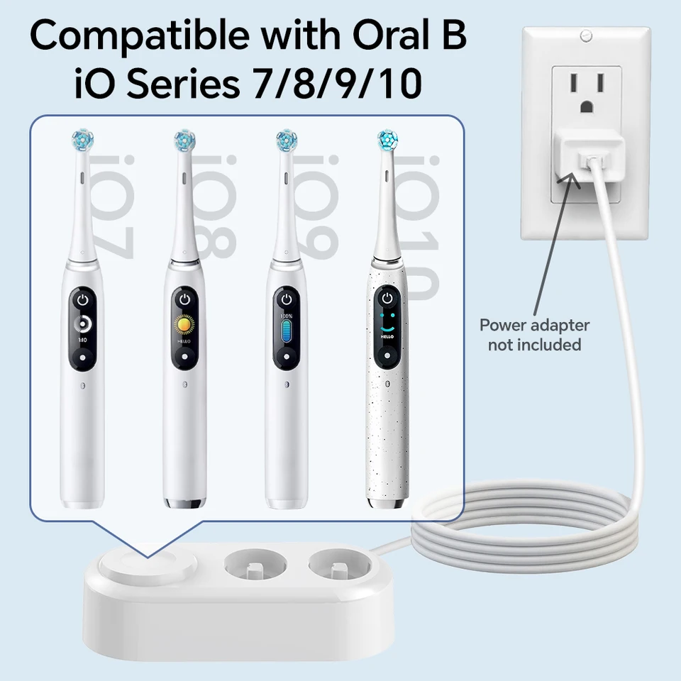 磁気充電器充電ベースと歯ブラシトラベルケースセット、オーラルB iO 7
