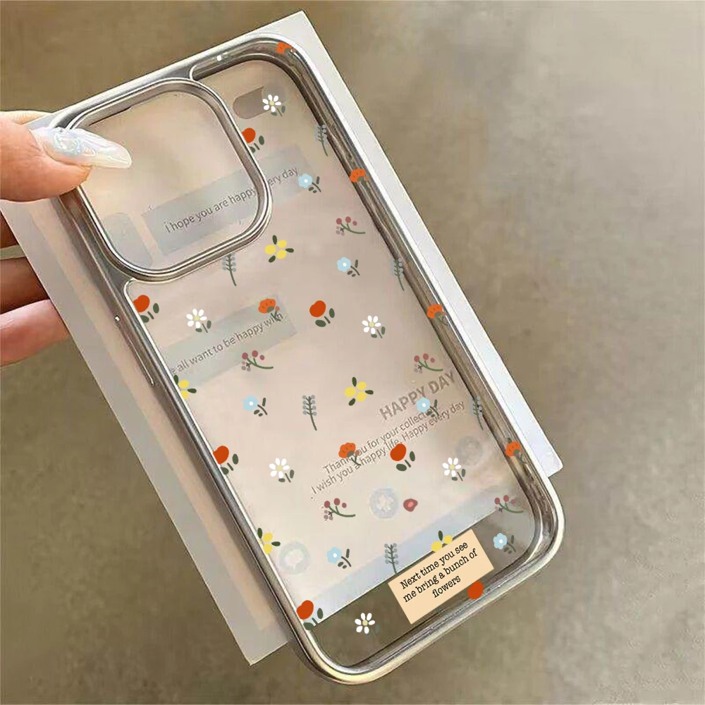 Tulpenblumen-Design Luxus-Handyhülle für iPhone 16 17 15 14 13 12 11 Pro Max Plus 15 XR XS Hüllen Transparent Stoßfest Coque – Detail 9