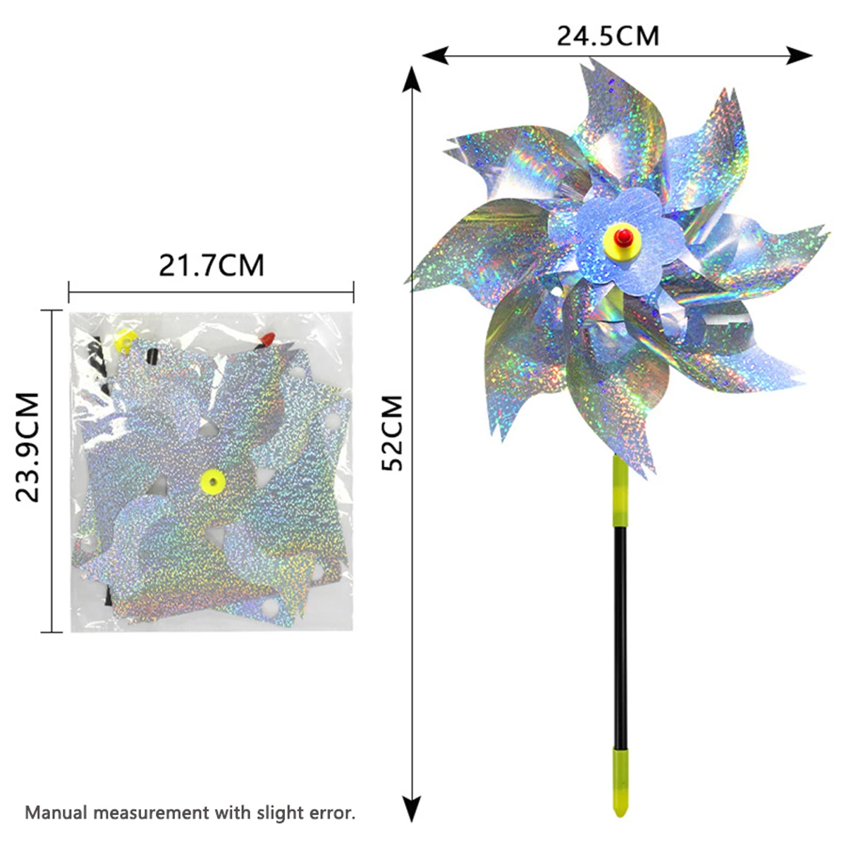Windmill Bird Repellent Decoration for Children Garden Orchard Protection Big the Pinwheel Yard Decors Outdoor Windspinners Toy
