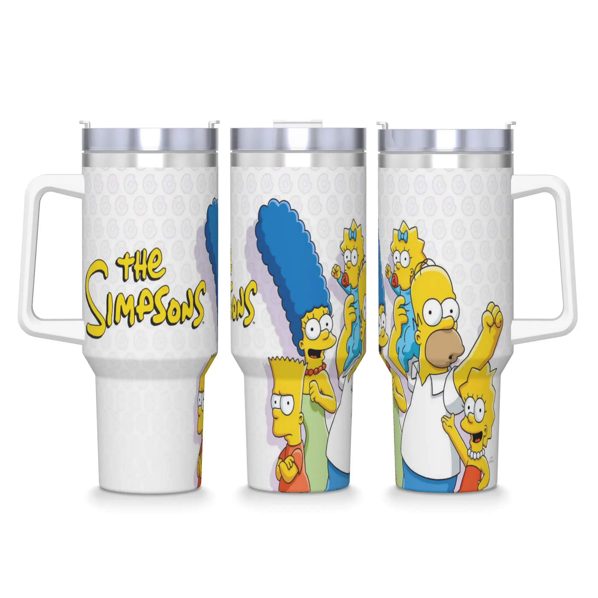 

S-Simpsonsed мультяшный стакан из нержавеющей стали, кружки для вождения автомобиля, большая термокружка, герметичная бутылка для холодных напитков, чая с молоком и водой