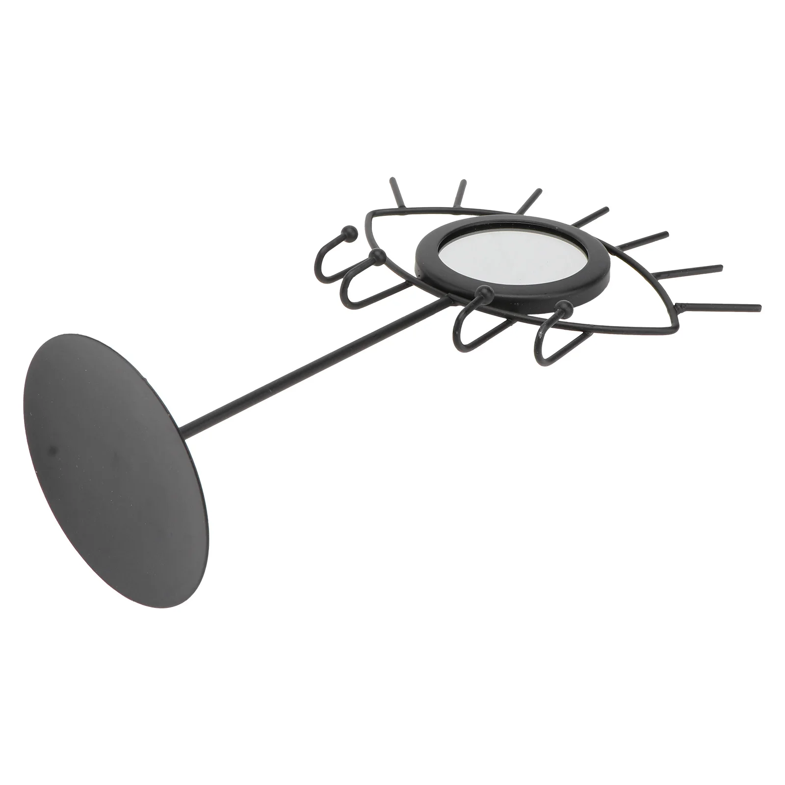 

1Pcs Jewelry Display Rack Black Iron Earrings Organizer Stand Necklace Bracelet Holder for Living Room Bedroom Counter