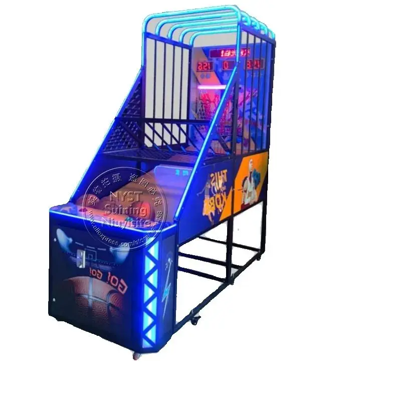 Street Basketball Coin Operated Games Center Adults Sports Amusement Park Basket Ball Shooting Hoop Shopping Mall Arcade Machine