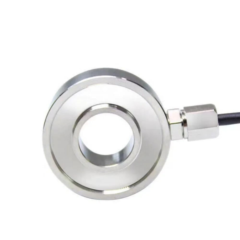 

High Quality Stainless Steel Material Donut Load Cell 100kg Load Cell Manufactures for Bolt Monitoring Of All Kinds Of Equipment