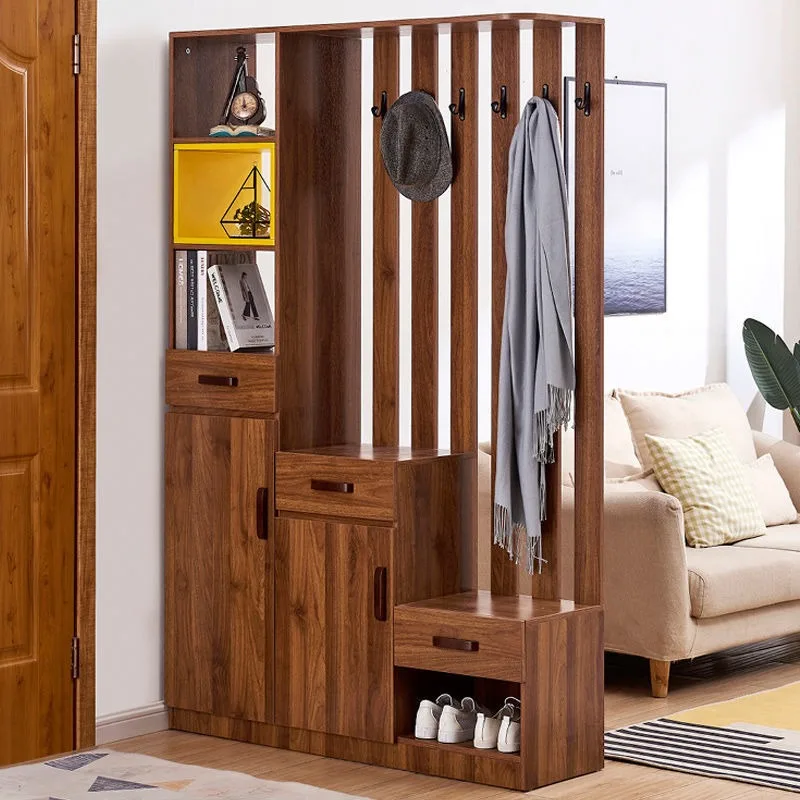 home shoe cabinet entrance cabinet integrated entrance hall cabinet  new Chinese multi-functional feng shui screen