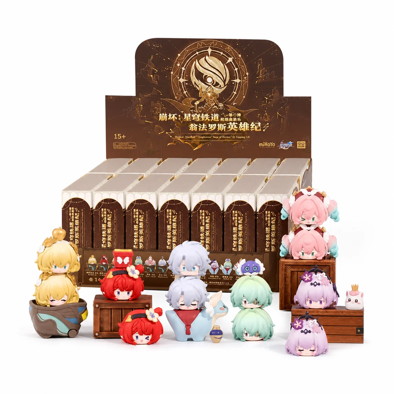 Mihoyo Honkai Star Rail Amphoreus' Saga Of Heroes Super Stacking Blind Box Series Anime Figure Doll Collectible Model Fans Gift