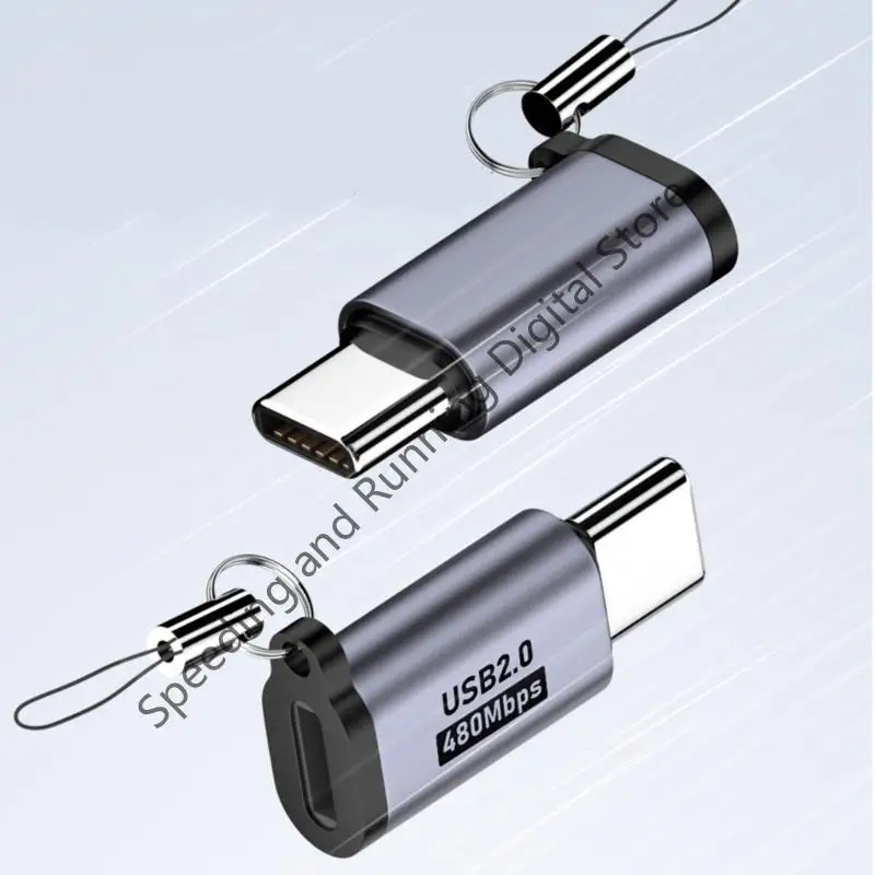 2PCS Micro USB To Type C Adapter Mini USB To USB C 480Mbps Fast Data Charging Connector USBC Adapter For Tablets Phones