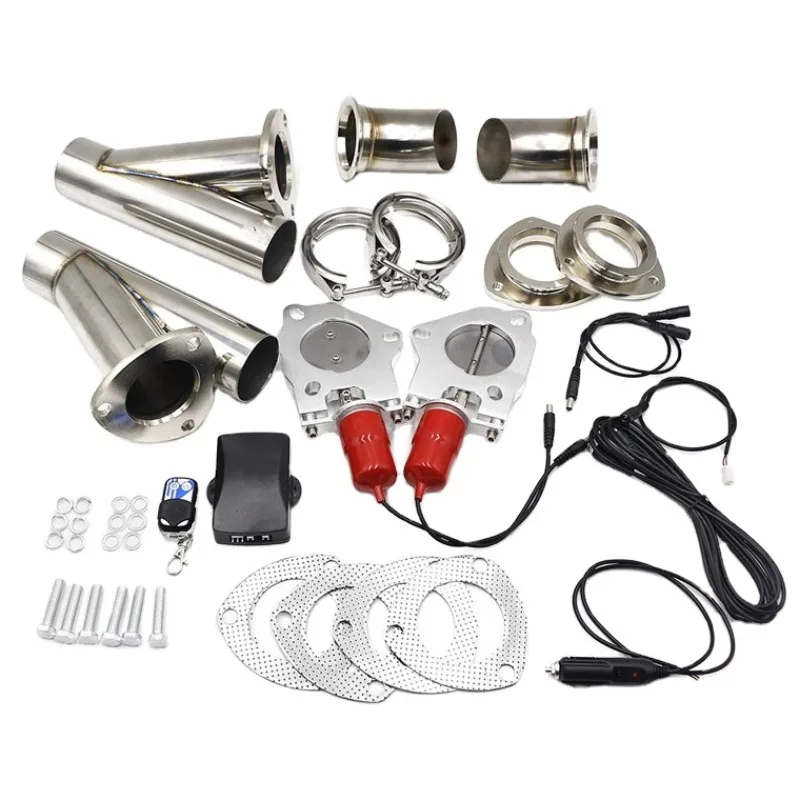 2.5 inch exhaust electric remote control cut-off release valve kit