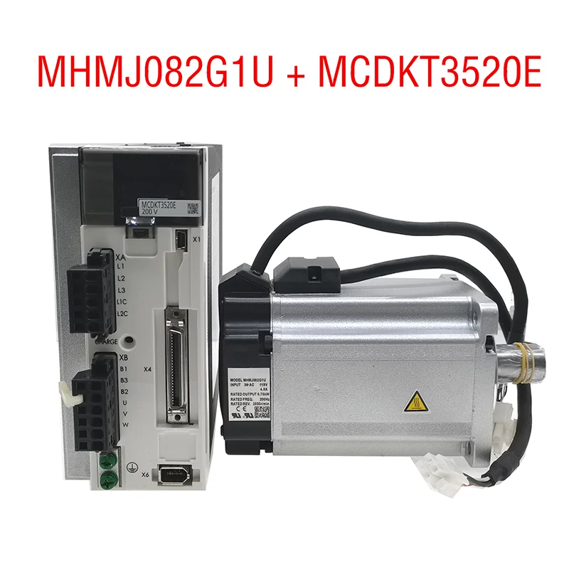 New Original AC Servo Motor MHMJ082G1U + MCDKT3520E Servo Drive