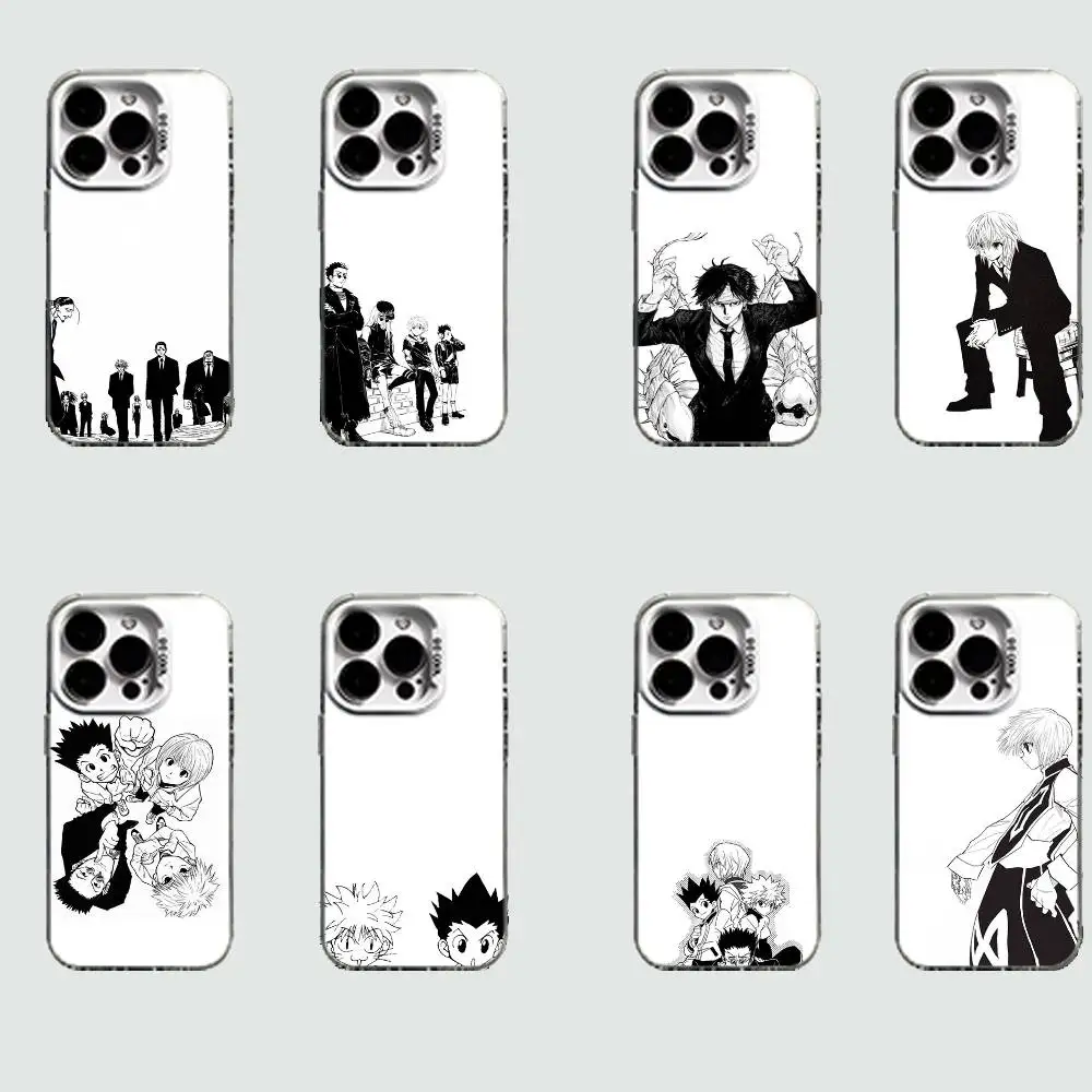 

Anime H-Hunter x H-Hunters White Shockproof Phone Case For iPhone 16,15,14,13,12,11,Pro,XS,Max,Plus,Mini,SE