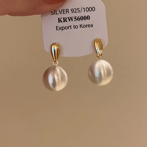 Matte Brushed Round Ball Earrings 2026 Unique Chic Elegant Premium Lightweight Stud for Women