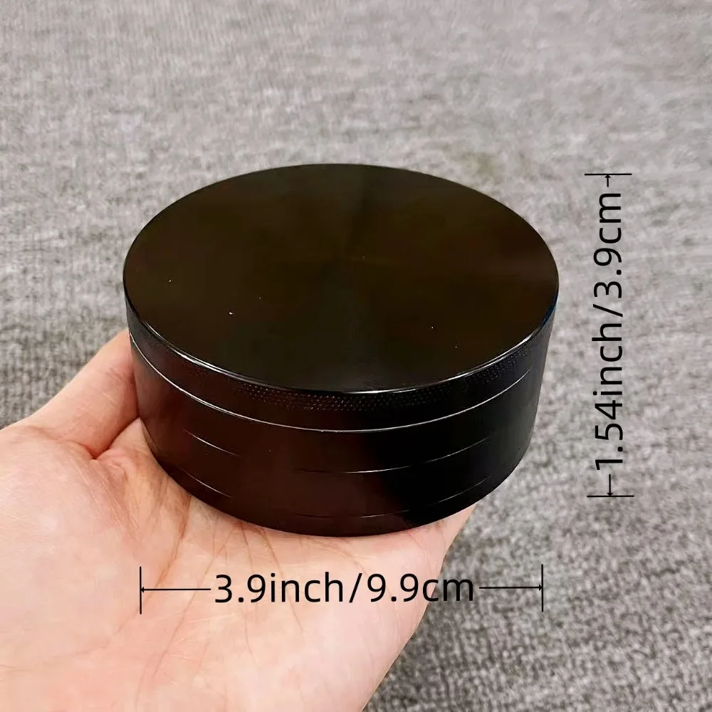 3.9 بوصة مطحنة أعشاب معدنية برعم دليل الفلفل الملح هاون مدقة مطحنة التوابل كبيرة التبغ الخام طاحونة العشب اكسسوارات السجائر