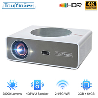 NEW Touyinger Q11Android Projector 4k 8k LED Home Theater Projector 5G Full HD Movie Projector