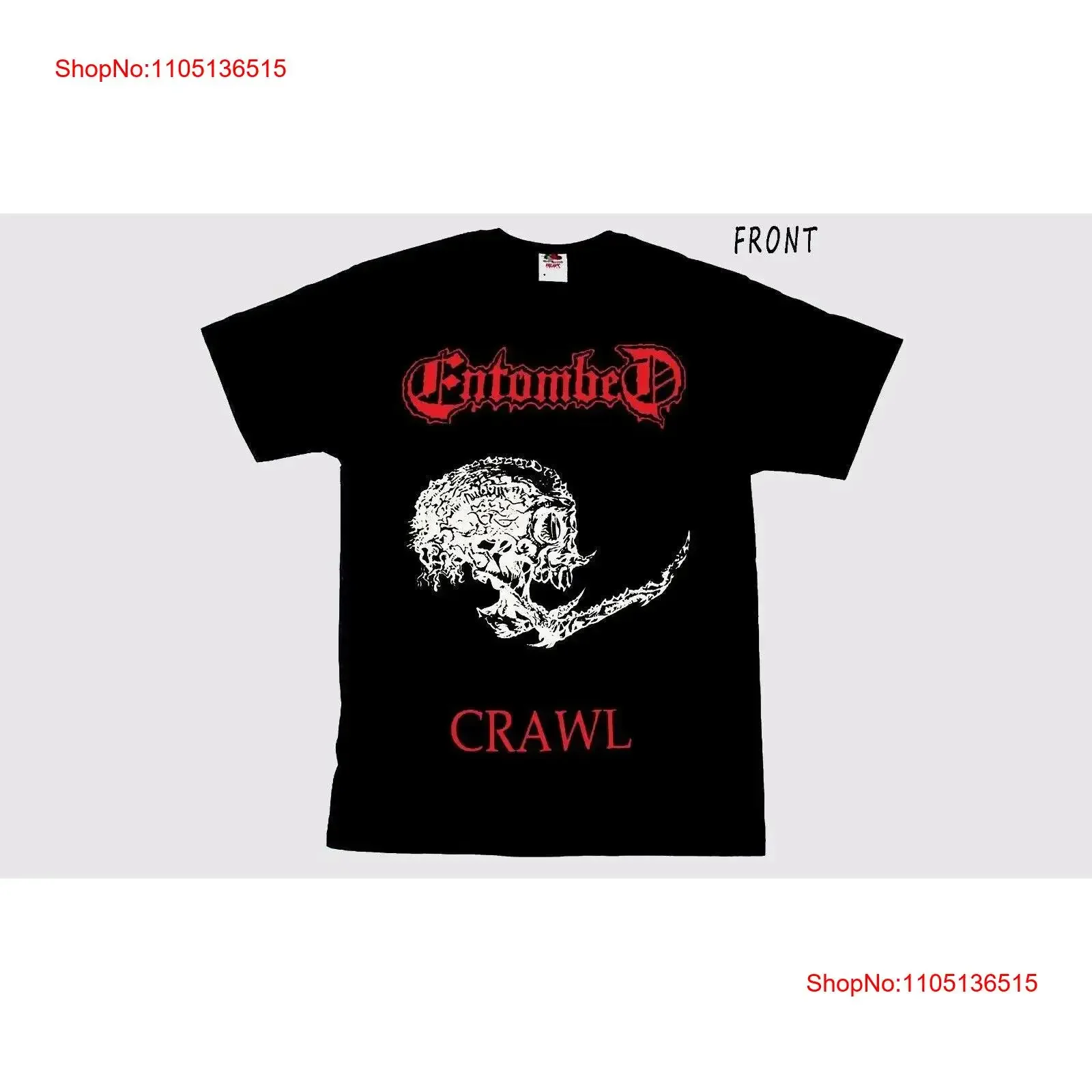 Entombed clandestine T shirt death metal grave dismember unleashed pestilence vintage Washed fashion Unisex Breathable Stylish