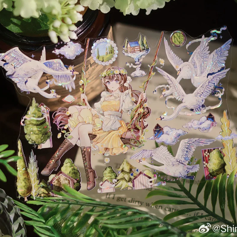 fariy tale girls Washi Tape Snow White 1 loop Matchstick Dream, Heavenly Wings Prince, Pure Land of Serenity