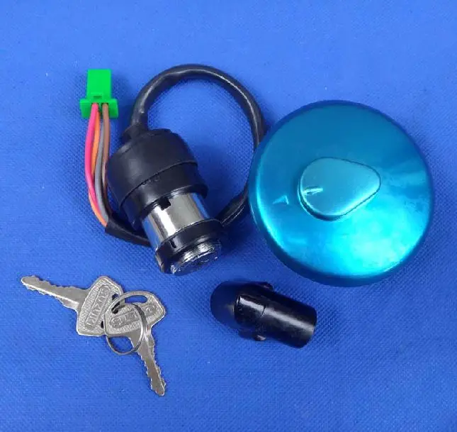 

OEM QUALITY Motorcycle GN125 MAIN SWITCH KIT IGNITION SWITCH FUEL TANK CAP 2 KEYS