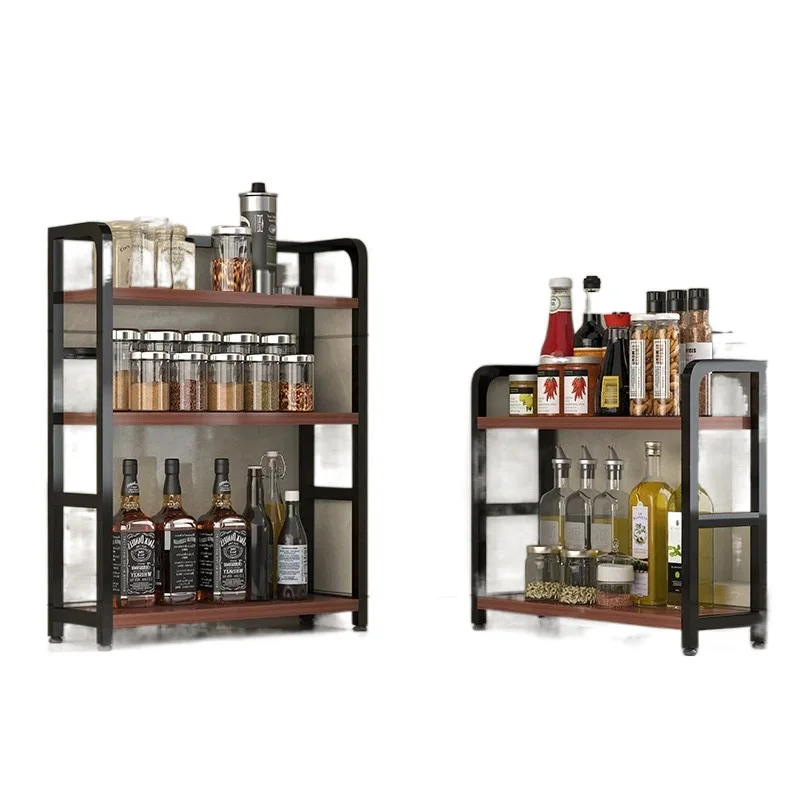 Kitchen Multi-functional Floor Multi-layer Storage Rack Vegetable Pots and Pans Storage Rack Household Microwave Storage Rack