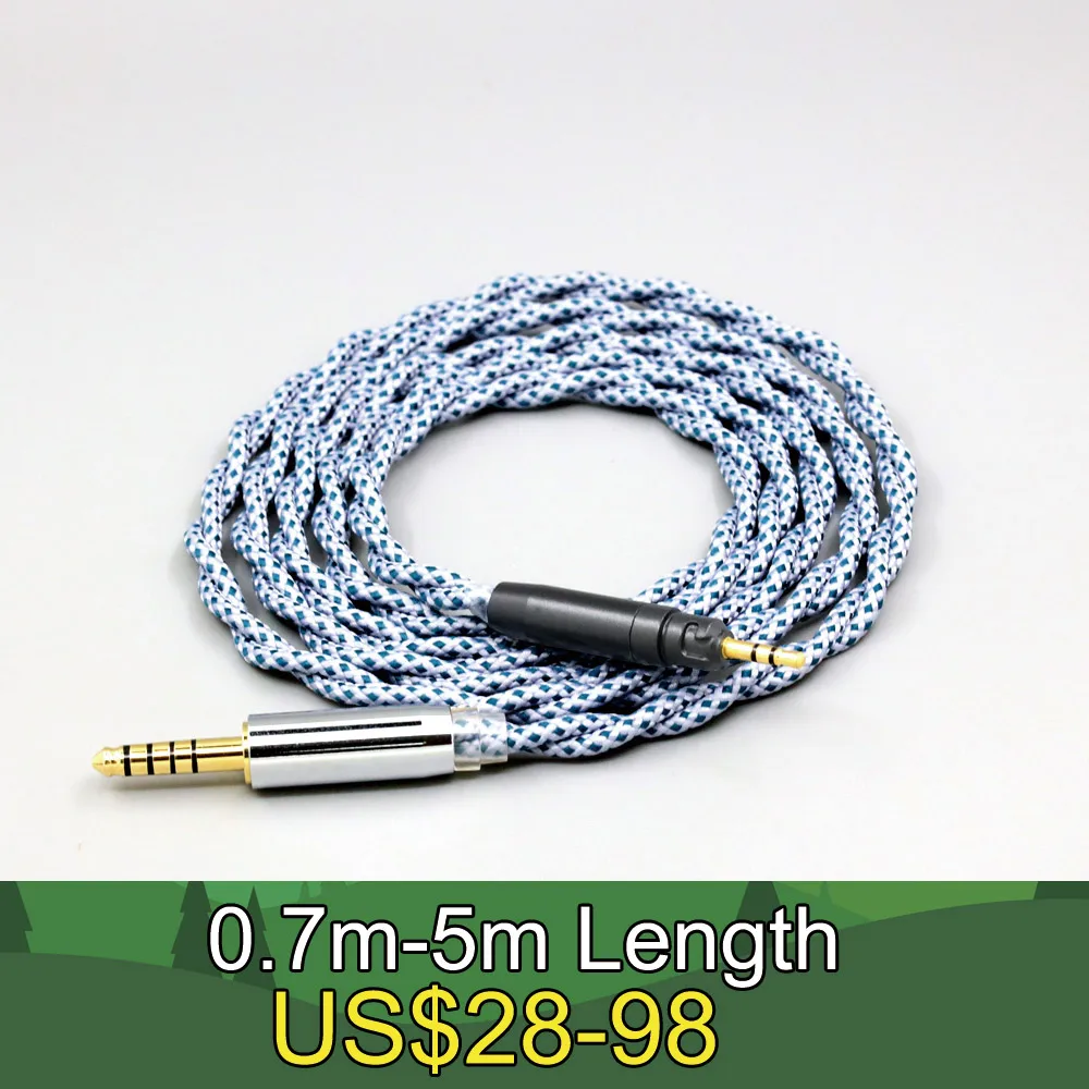 

99% Pure Silver Mix Graphene OCC Shielding Earphone Cable For Ultrasone Performance 820 880 Signature DXP PRO STUDIO LN008675