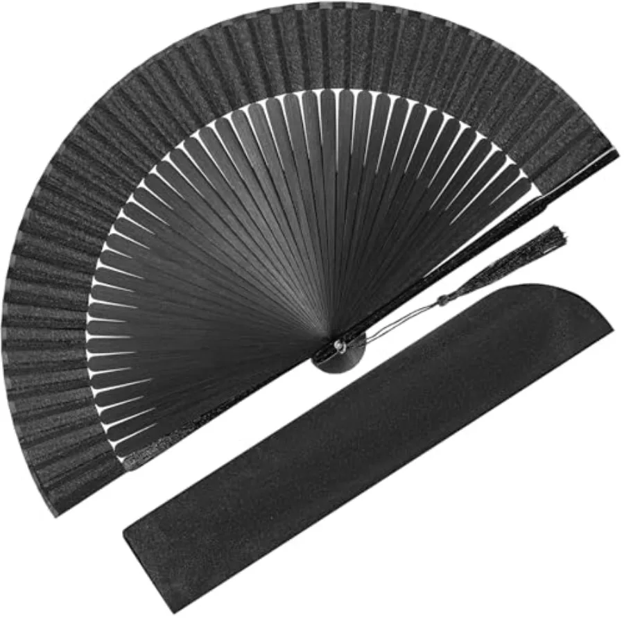

Hand Fan Foldable for Women, Folding Chinese Japanese Vintage Bamboo Silk Fan for Dance Music Festival Gift
