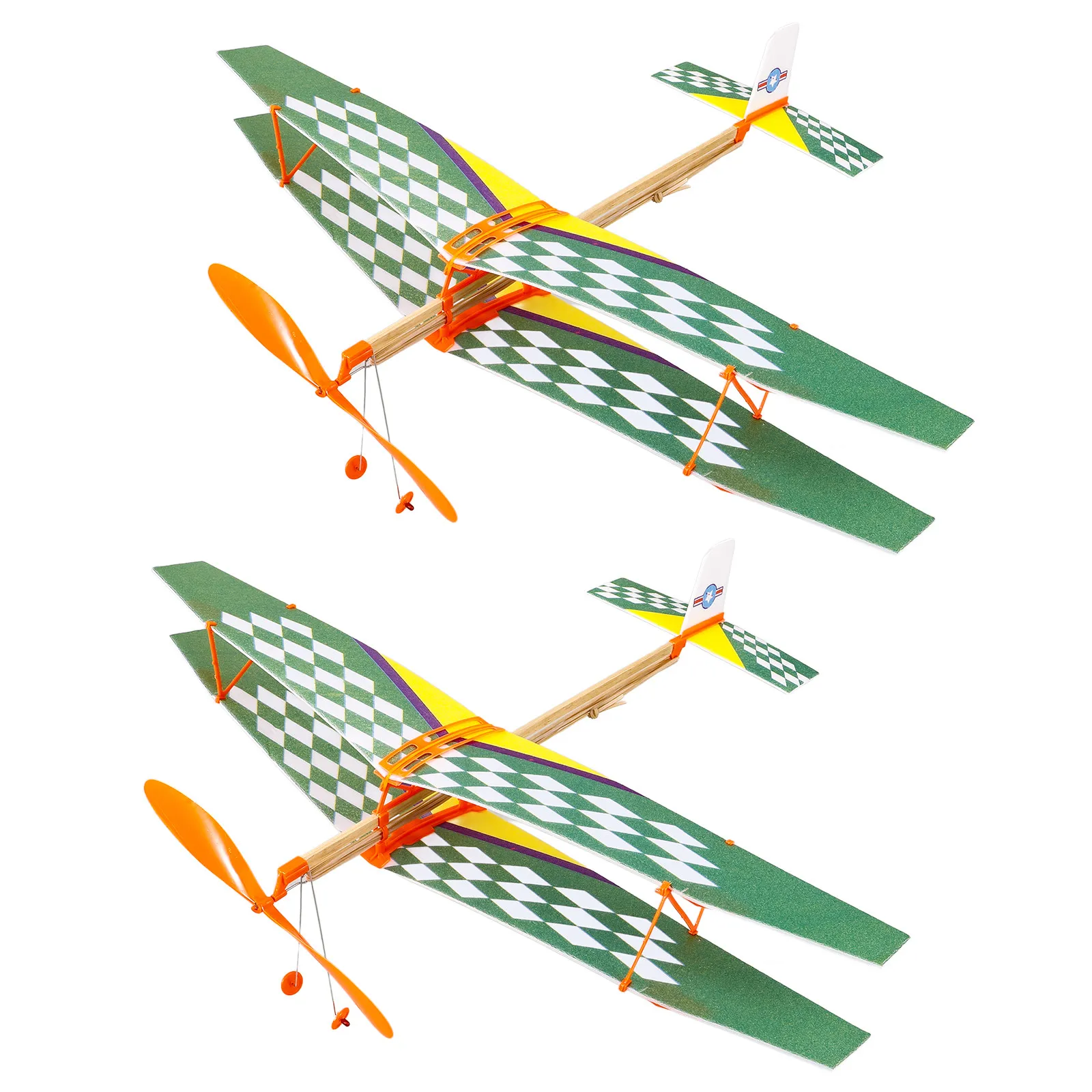 

Набор из 2 деревянных самолетов-планеров для самостоятельной сборки, на резинках, развивающий конструктор для детей и мальчиков