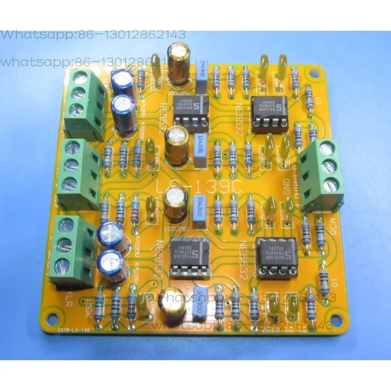 Balanced XLR to Single Ended RCA Output Dual Circuit Board with Excellent Performance of Ultra-low Distortion LG139C