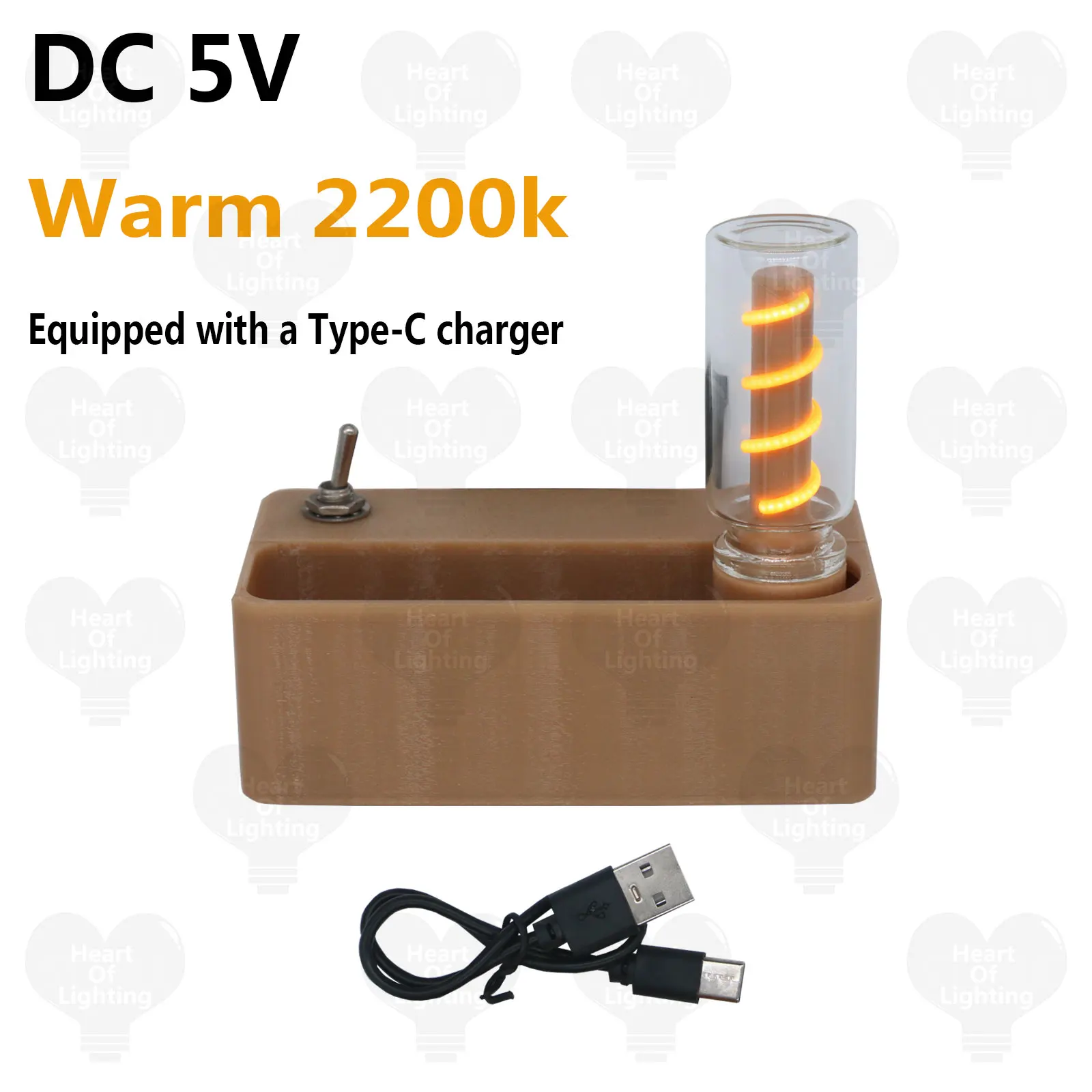 Picture 6: Mechanical flip night light DC5V, small and portable, equipped with Type-C charging cable, suitable for DIY atmosphere light