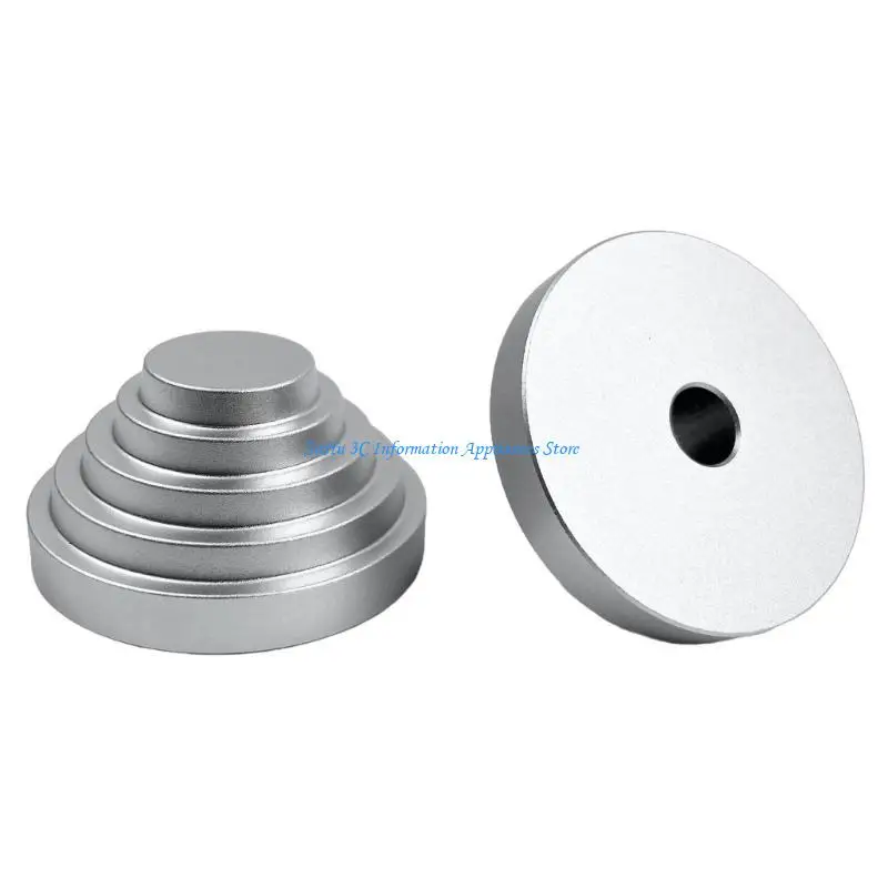 Professional Turntables Stabilizers Aluminum Weight Clamp for Smoother LPs Playback and Noise Reduction
