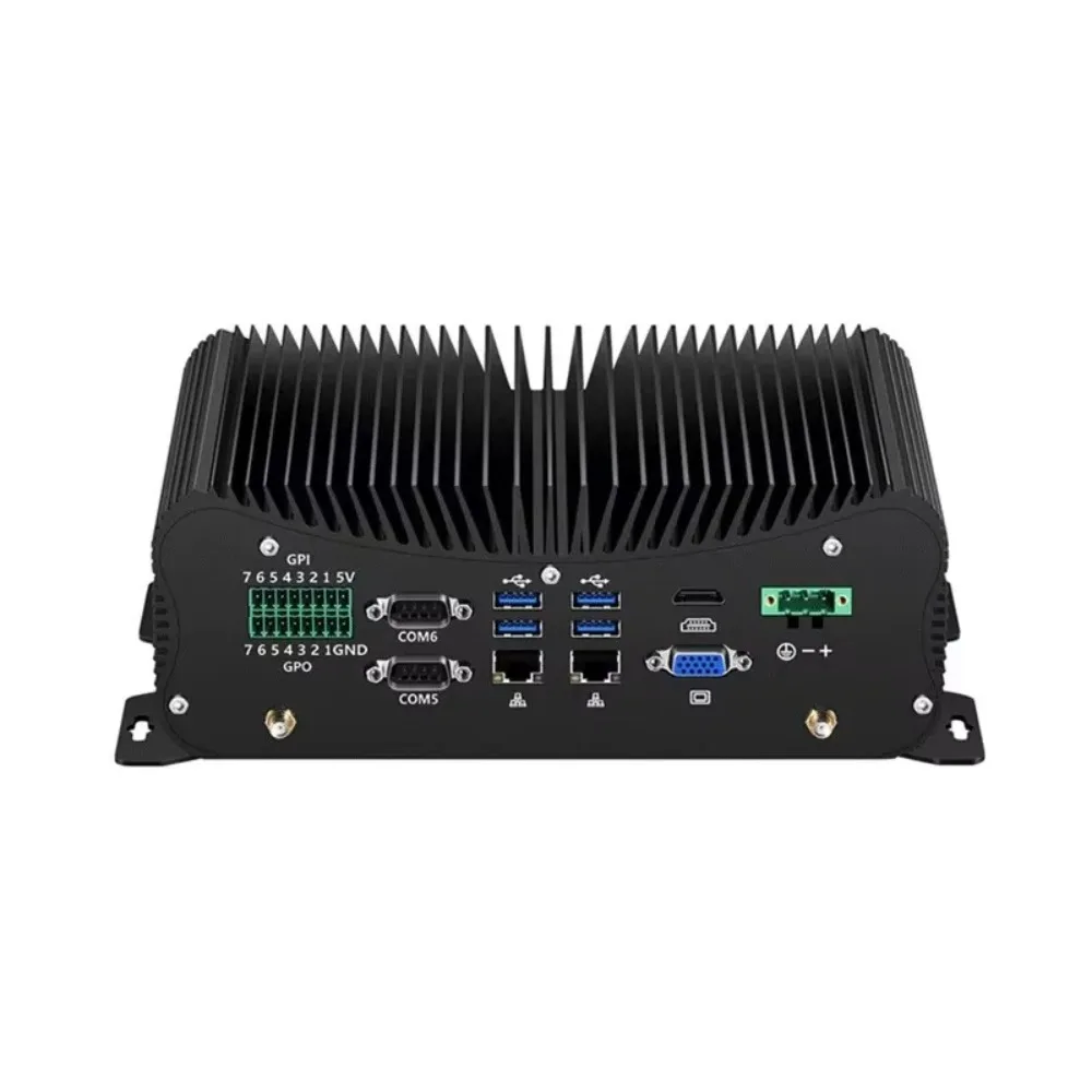 High-performance fanless industrial embedded mini computer box Core I3/I5/I7 U series 4th-13th generation 6