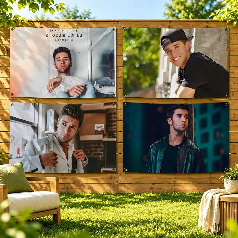 Jake Miller Singer Flags Soft Durable Tapestry Skin-friendly For Outdoor Party Home Living Room Bar Bedroom Decoration