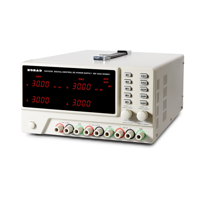 KA3303P/KA3305D programmable dual linear regulated DC power supply with adjustable current of 30V/5A