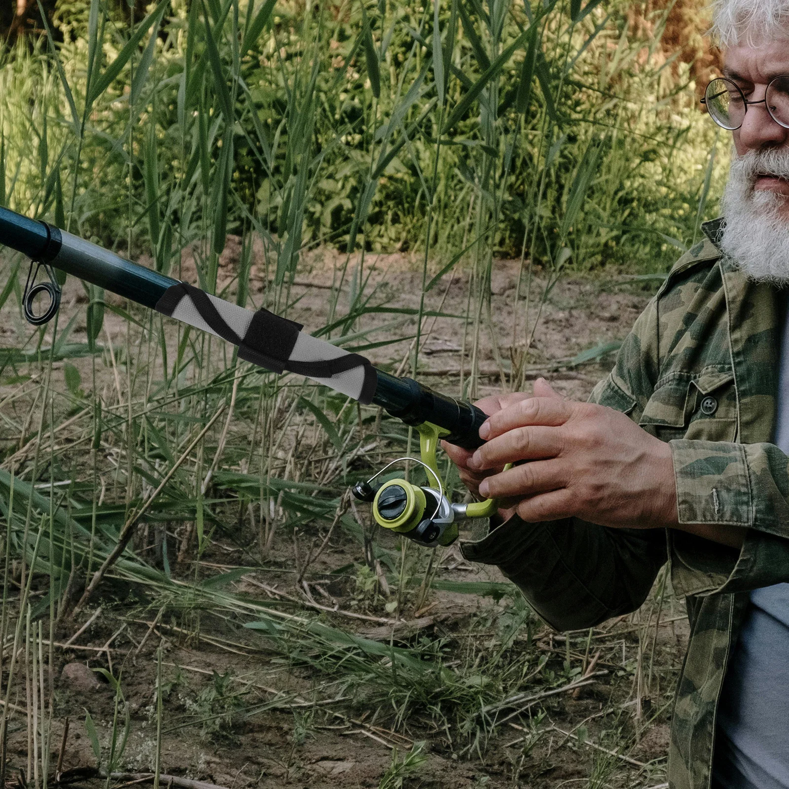 6 قطع من غطاء طُعم الصيد من النايلون يلتف حماية الطعم المقاوم للماء، أغطية أمان محمولة لحماية الصيد في الهواء الطلق