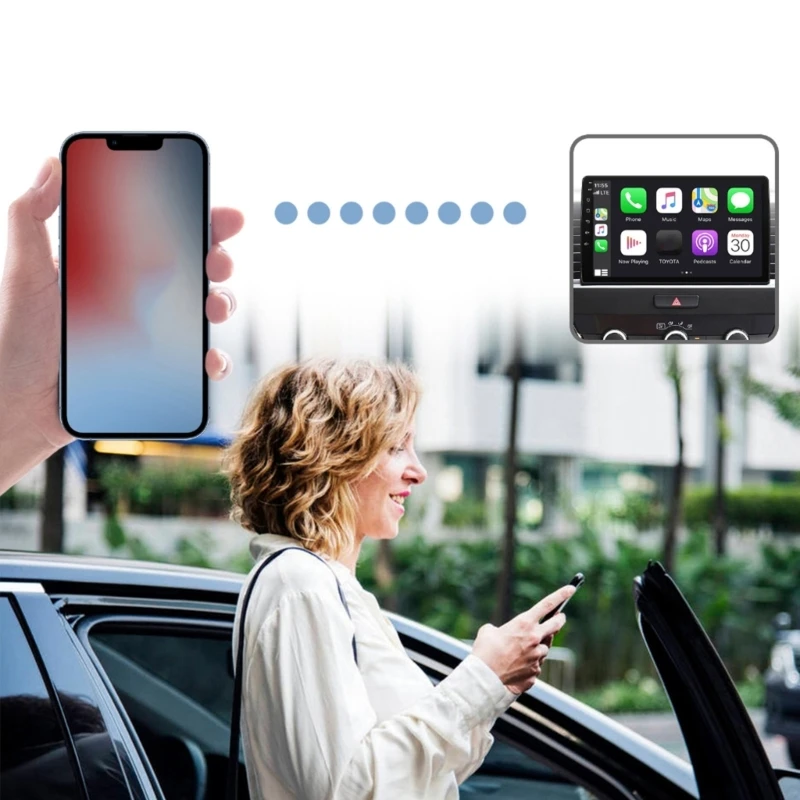 CarPlay Dongle with Type-C OTG-Converter for iOS 8 11 13 Series Wireless CarPlay Adapter Convert to Wireless N2UB