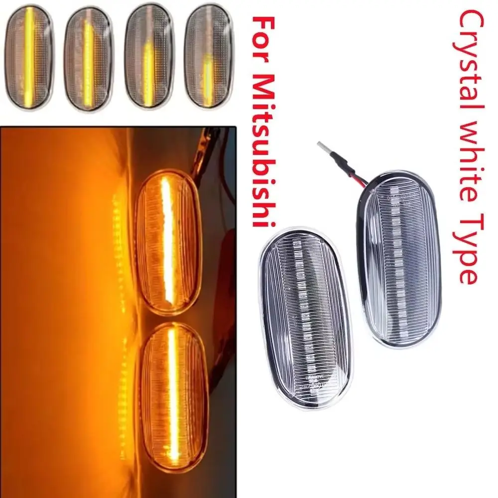 

For Mitsubishi Pajero Mirag Legnum Galant 1998-2005 Sequential Blinker Light 2PCS Dynamic LED Turn Signal Side Marker indicator