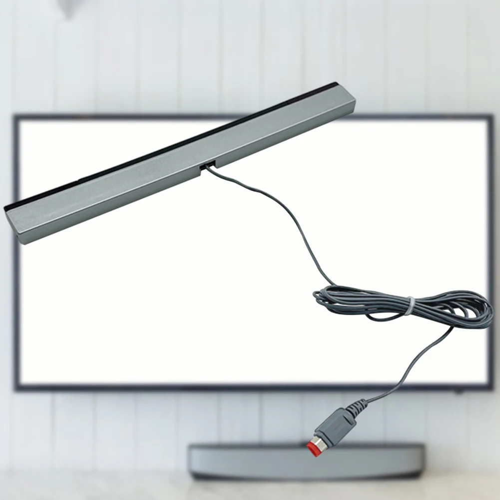 Wired Infrared Ray Sensor Bar with Extension Cord Infrared IR Signal Ray Wired Motion Sensor Bar for Wii Wii U Console