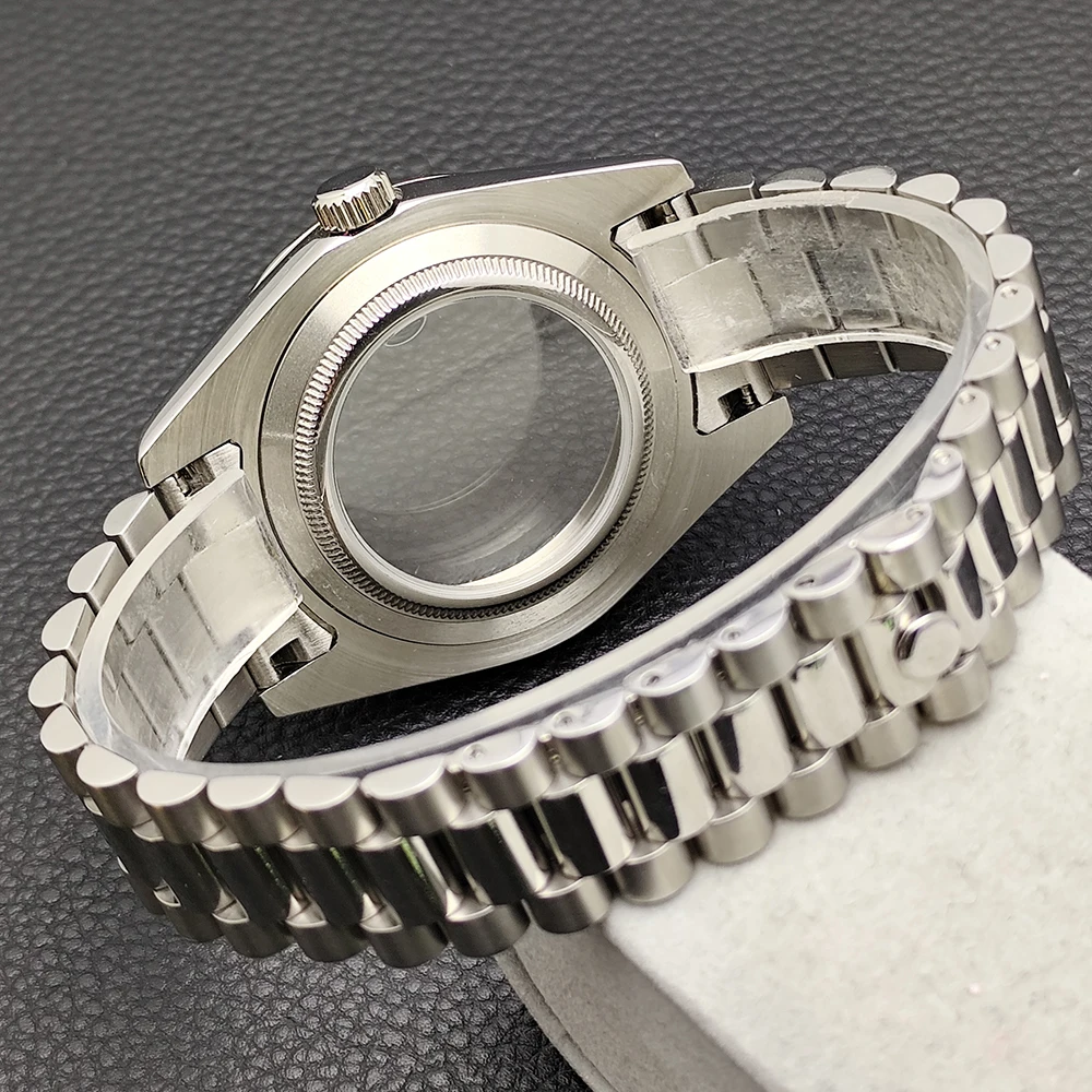 41mm 8285 Gehäuse Saphirglas Edelstahl Uhrenbox Passend für 8285 Uhrwerk Uhrenzubehör Leuchtendes 31mm Zifferblatt 8285 Zeiger – Detail 8