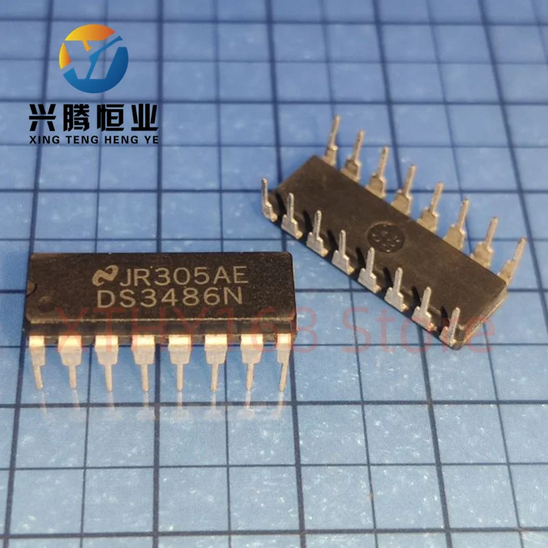 10PCS/lot New OriginaI DS3486N or DS3486M DS3486MX DS3486 MC3486P MC3486N MC3486NSR MC3486DR MC3486L MC3486 DIP-16 LINE RECEIVER