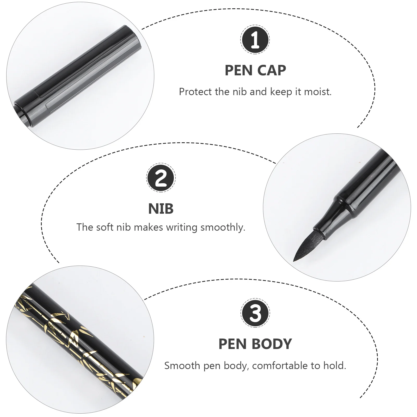 

2Pcs Flexible Nylon Brush Marker for Calligraphy Writing Art Drawing Lettering Pens Brush Calligraphy Lettering Pens