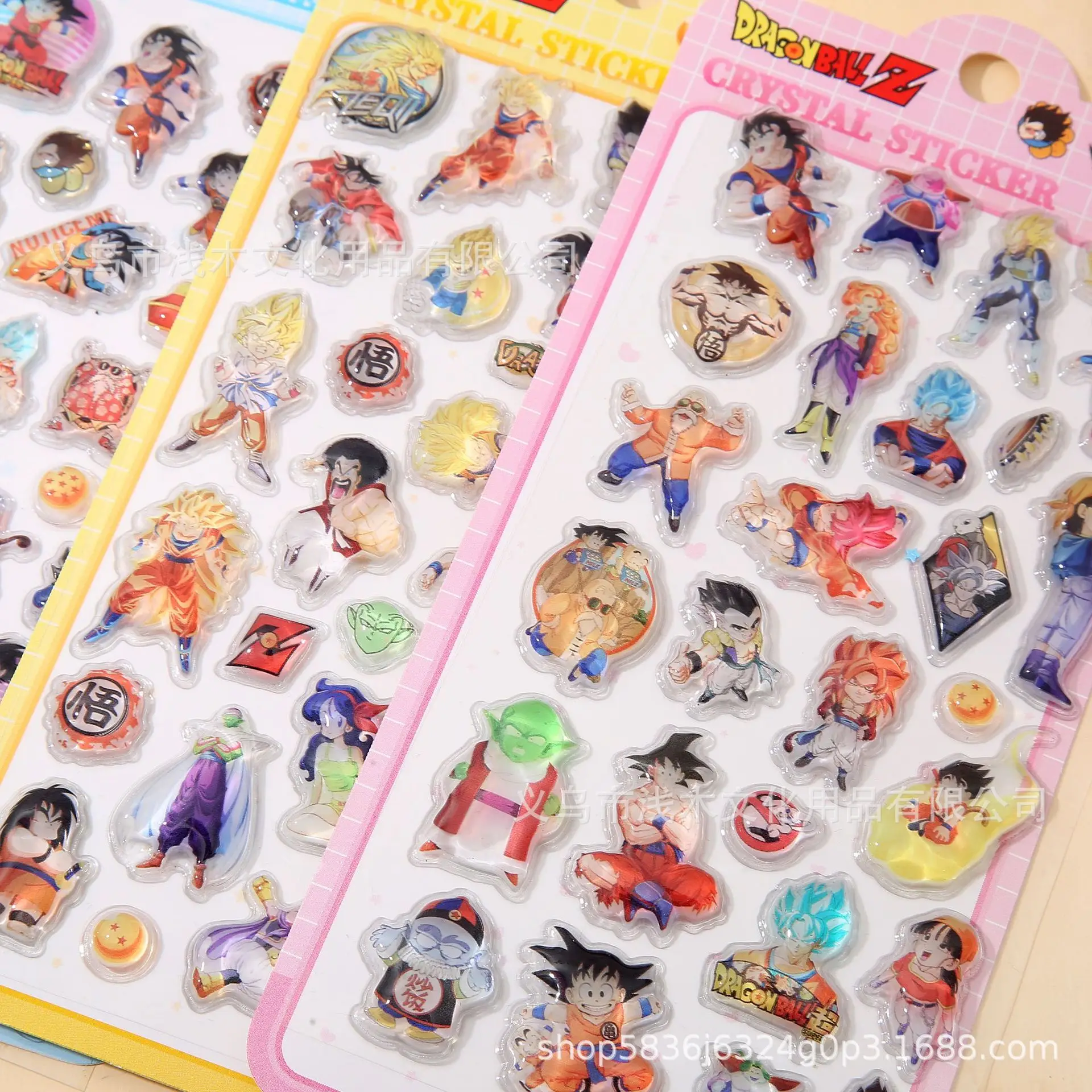 

Cartoon 3D Dragon Ball 3D Relief Crystal Stickers Student Account DIY Decorative Stickers Gift