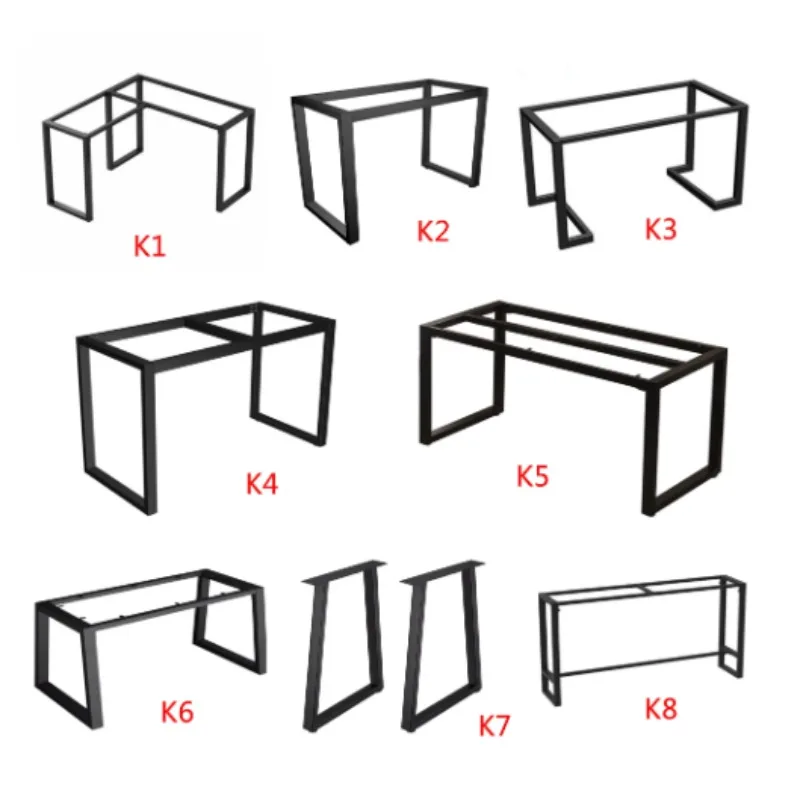 Iron Metal Table Leg Bracket Sturdy Support Feet for Dining Bar Coffee Desk Home DIY Furniture Hardware