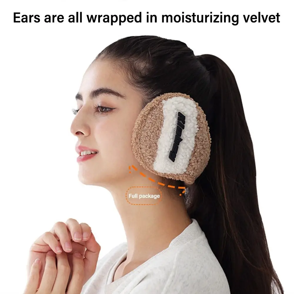 Unisex Warm Fleece Earmuffs Soft Furry Ear Warm Protector in Cold Weather Winter Outdoor Ear Warmer Adjustable Wrap Ear Muffs