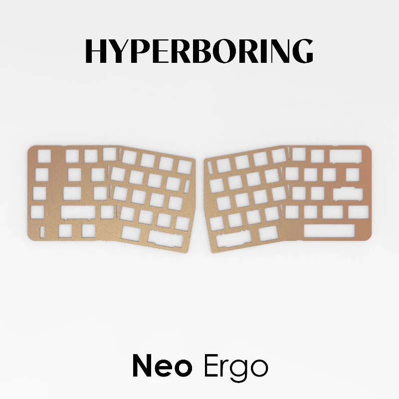 Neo Ergo Positioning Plate PP/ PC/ POM/ FR4 /Alu/ Copper Custom Mechanical Keyboard Positioning Plate for Mechanical Keyboards