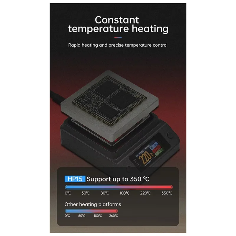 

B08B-HP15 Hot Plate Preheater Rework Reflow Soldering Station PD Digital Constant Temperature 350℃