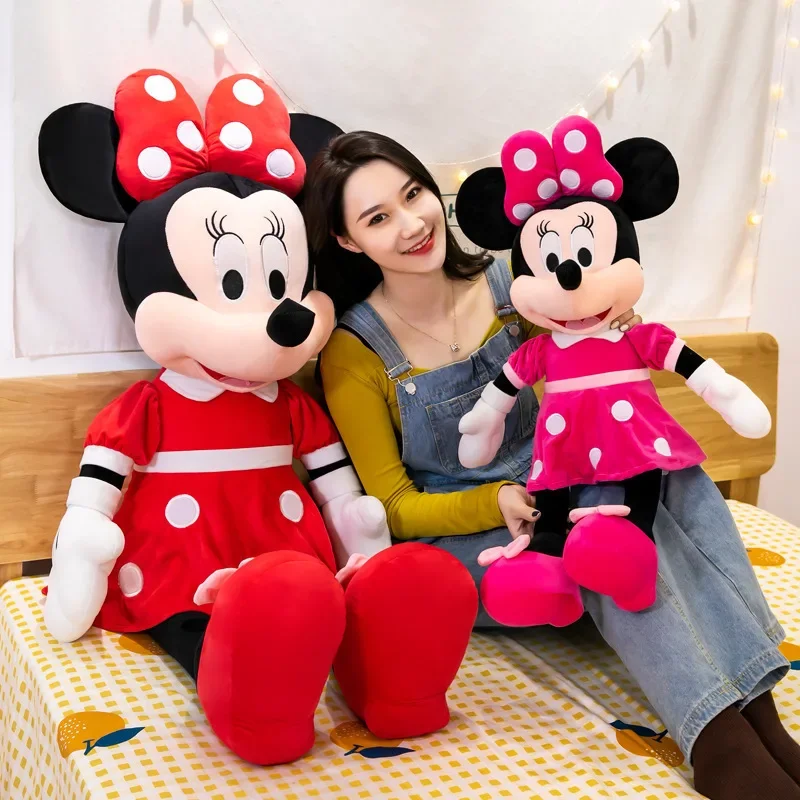 35-75cm Stuffed Mickey&Minnie Mouse Plush Toy Soft Goofy Pluto Donald Duck Mickey Minnie Dolls Birthday Wedding Gifts for Boys