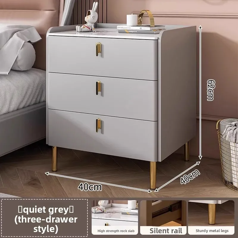 New Model Household Goods Bedside Table Three Pumps Multifunctional Small Locker Shelf Bedroom Bedside Table