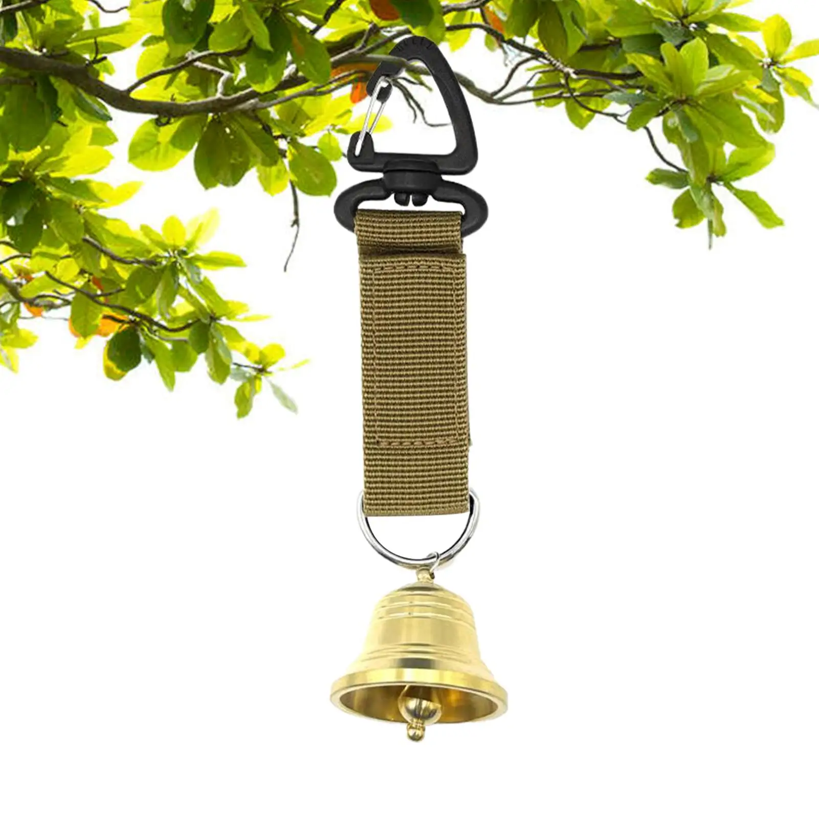 Bear Bells For Dogs Loud Portable Brass Protection Hiking Bear Protection For Climbing Park Picnic Fishing Campfire Survival